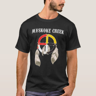 Camiseta Mvskoke Creek Muskogee Native American Medicine Wh