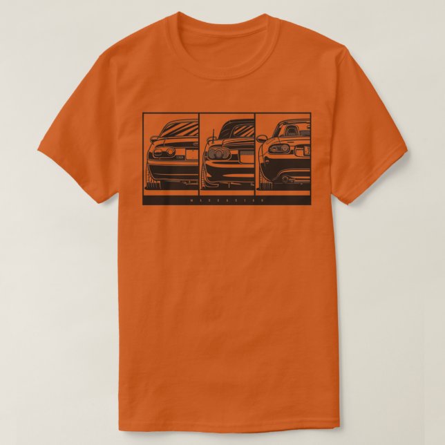 Camiseta MX5 Miata GenerationsTShirt (Diseño del anverso)