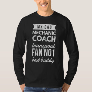 Camiseta Mx Dad Mechanach Coach Friend Supercross Motocross