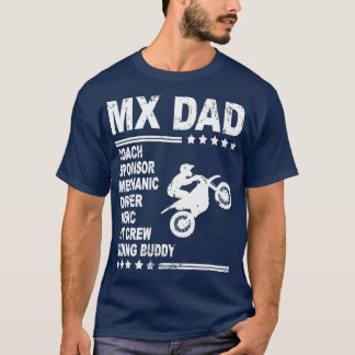 Camiseta MX DAD Motocross Supercross Dirt Bike Daddy Gift