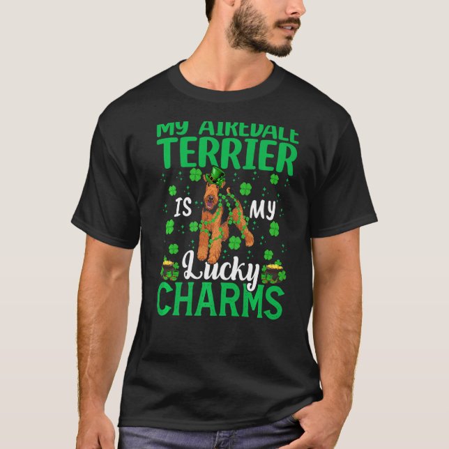 Camiseta My Airedale Terrier Es Mi Afortunado Perro De Enca (Anverso)