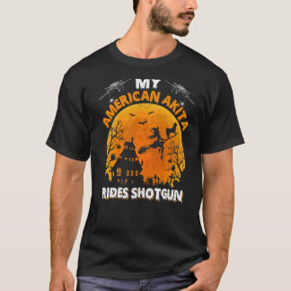 Camiseta My American Akita Ride Shotgun American Akita Dog