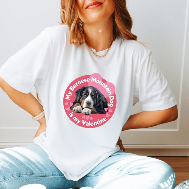 Camiseta My Bernese Mountain Dog es mi moda de San Valentín (Subido por el creador)