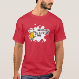 Camiseta My Best Diet Is A Beer – Funny Drinking Gift