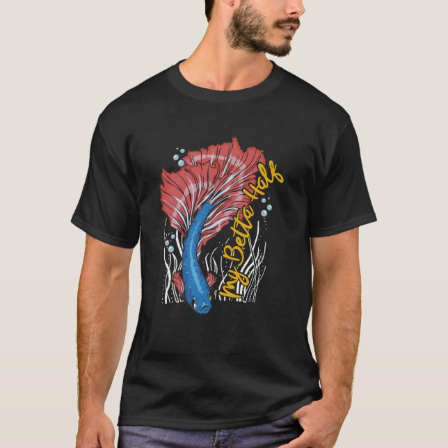 Camiseta My Betta Half Aquarium Fishshing Tank (Anverso)