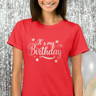 Camiseta My Birthday Shirt, Girl Birthday Party Shirt