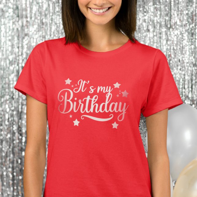 Camiseta My Birthday Shirt, Girl Birthday Party Shirt (Subido por el creador)