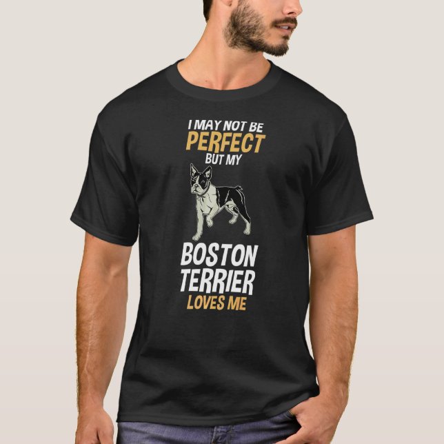 Camiseta My Boston Terrier me ama (Anverso)