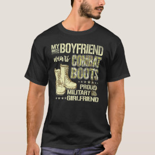 Camiseta My Boyfriend Wears Combat Boots - Military Girlfri
