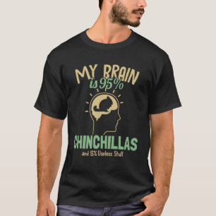Camiseta My Brain es 95 chinchillas larga cola larga de pel