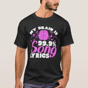 Camiseta My Brain es músico de 9 canciones de 9 canciones