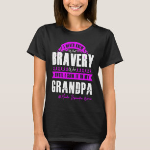 Camiseta My BRAVERY GRANDPA Macular Degeneration Warrior