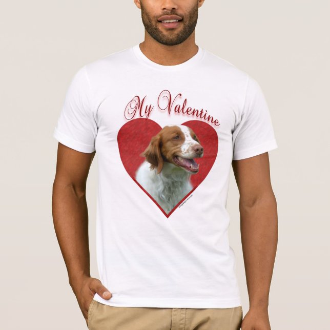 Camiseta My Brittany Spaniel Valentine (Anverso)