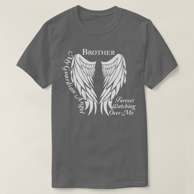 Camiseta My Brother Is My Guardian Angel  Memorial Gift  (Diseño del anverso)