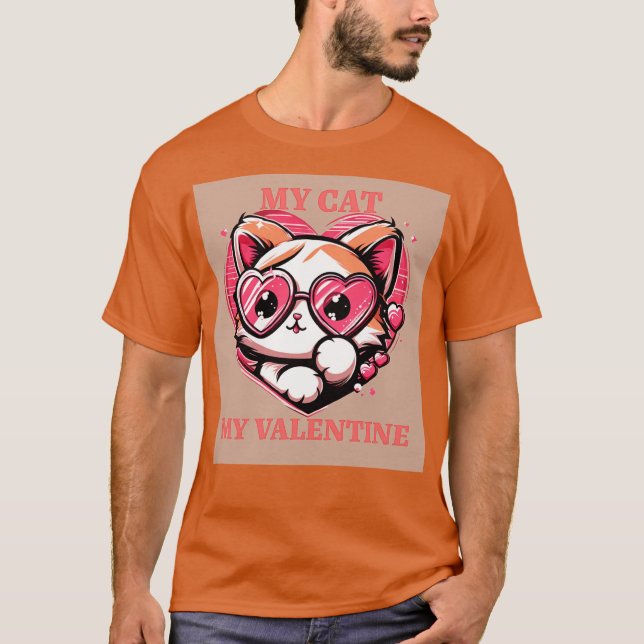 CAMISETA MY CAT MY VALENTINE (Anverso)