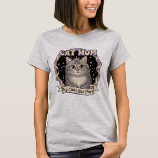 Camiseta My Child Has Paws Cat Mom Tee