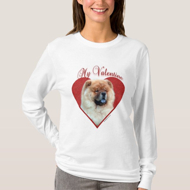 Camiseta My Chow Chow Valentine (Anverso)