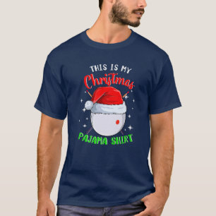 Camiseta My Christmas Pajama Funny Christmas Billiard Cue B