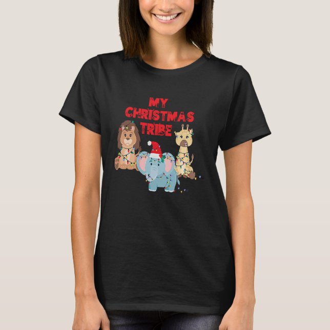 Camiseta My Christmas Tribe Holiday Animals (Anverso)