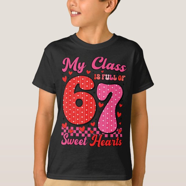 Camiseta My Cl Is Full Of Sweet Heart 67 Teachers Valentine (Anverso)