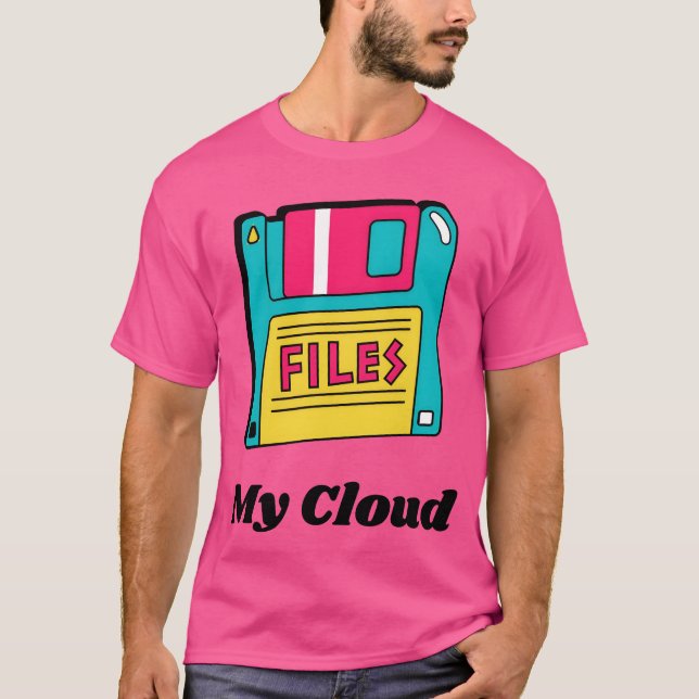 Camiseta My cloud Diskettes 90s Style (Anverso)