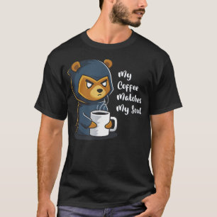Camiseta My Coffee Matches My Soul Caffeine Nerd Goth Grizz