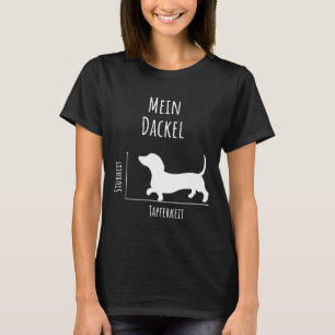 Camiseta My Dachshund Stubbornness Bravery Sweet Dachshund