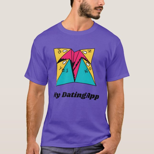Camiseta My DatingApp in the 90s 90s Style (Anverso)