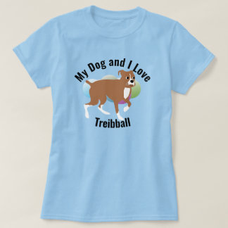 Camiseta My Dog and I Love Treibball Boxer