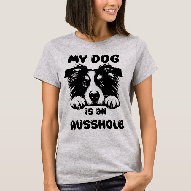 Camiseta My Dog es un gracioso aguacero (Anverso)
