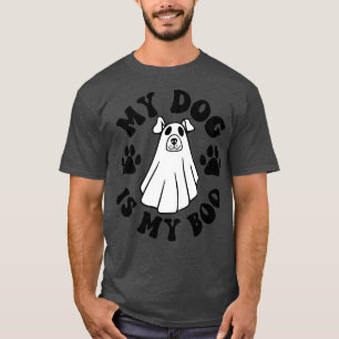Camiseta My Dog Is Boo Funny Dog Owner Boo Ghost Lover Hall