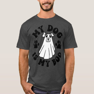 Camiseta My Dog Is Boo Funny Dog Owner Boo Ghost Lover Hall