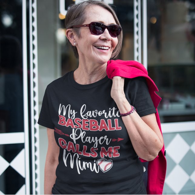 Camiseta My Favorite Baseball Player calls me Mimi Funny (Subido por el creador)