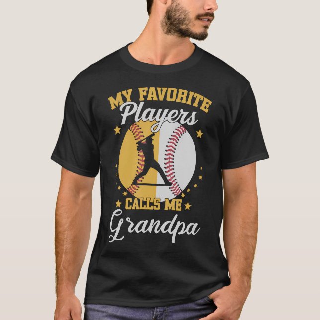 Camiseta My Favorite Baseball Softball Players Calls Me Gra (Anverso)