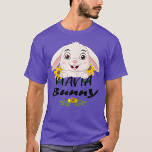Camiseta my favorite bunnies call me nana cute easter famil