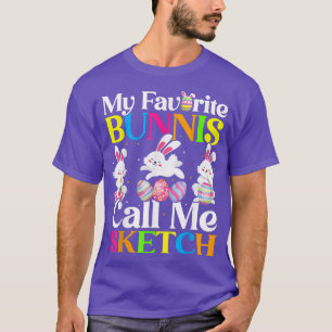 Camiseta My Favorite Bunny Call Me Sketch Easter 
