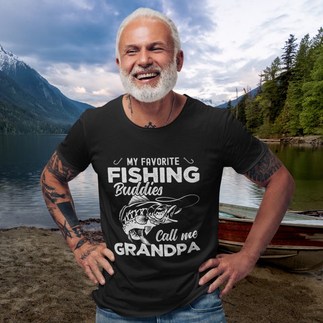 Camiseta My Favorite Fishing Buddies Call me Grandpa  (Subido por el creador)