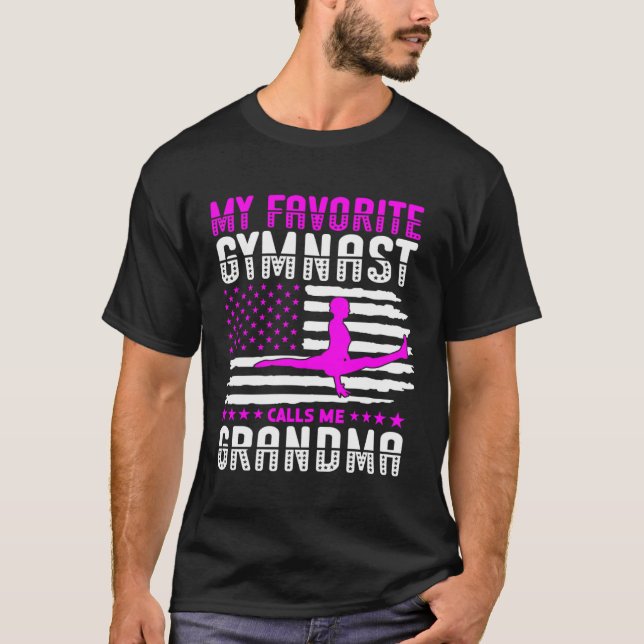 Camiseta My Favorite Gymnast Calls Me Grandma Gymnastic   1 (Anverso)