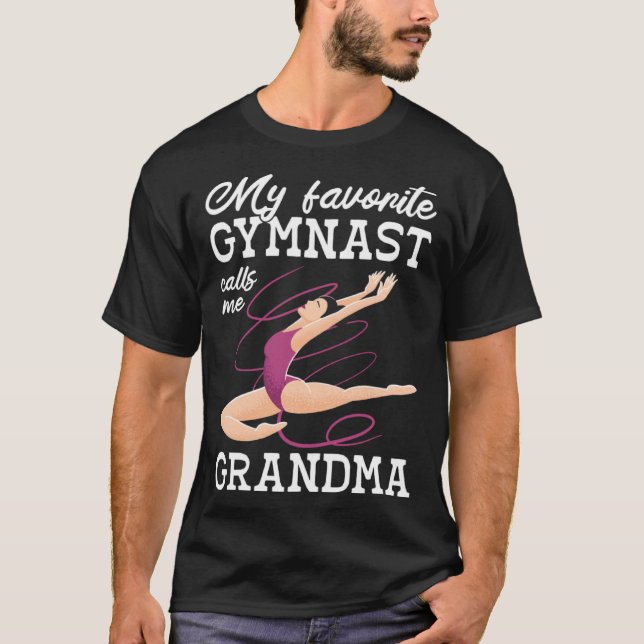 Camiseta My Favorite Gymnast Calls Me Grandma Gymnastic   6 (Anverso)