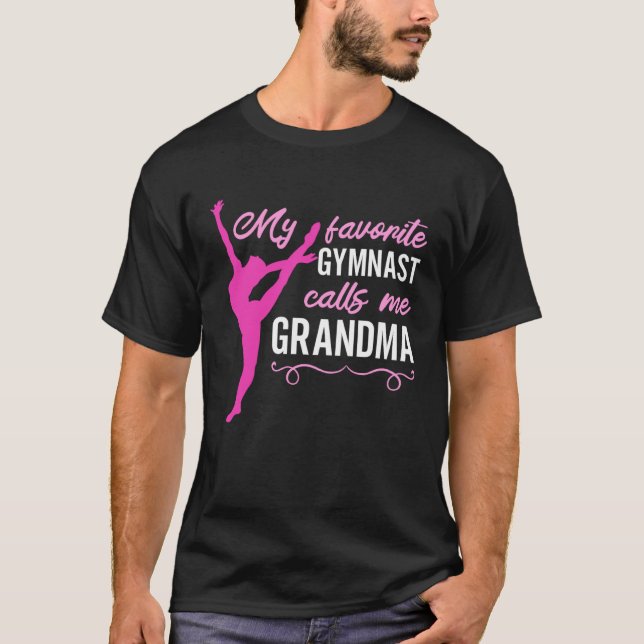 Camiseta My Favorite Gymnast Calls Me Grandma Gymnastic   7 (Anverso)