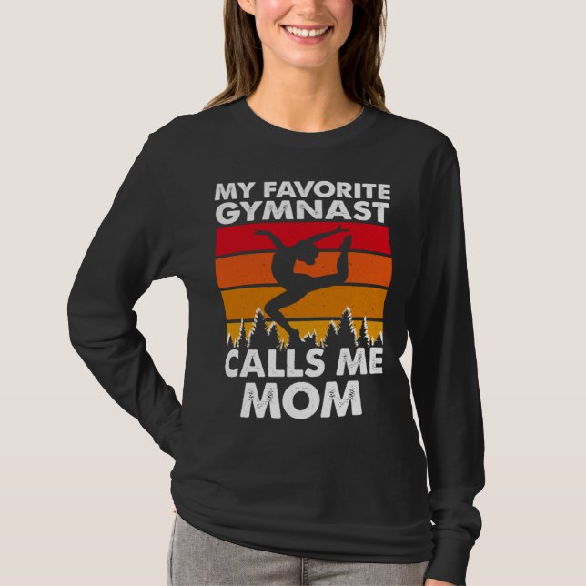 Camiseta My Favorite Gymnast Calls Me Mom (Anverso)