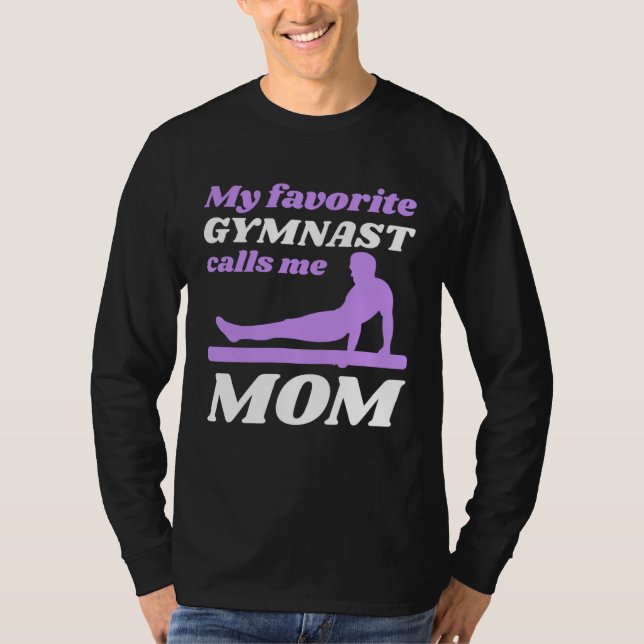 Camiseta My Favorite Gymnast Calls Me Mom Gymnastic   6 (Anverso)