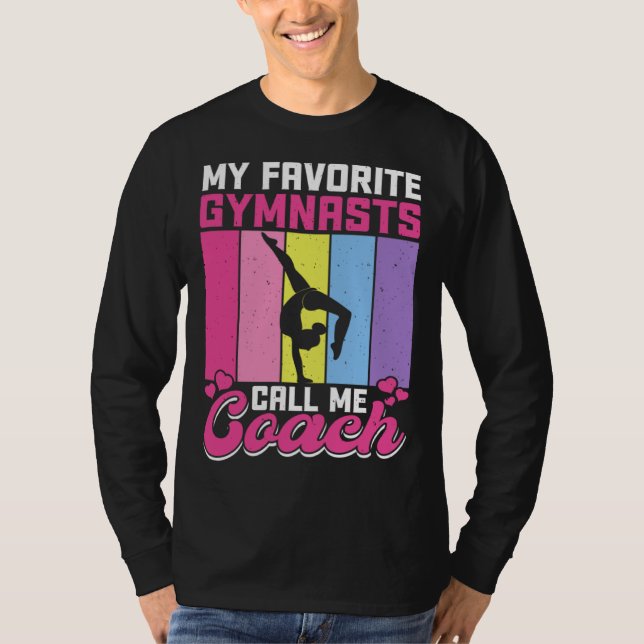 Camiseta My Favorite Gymnasts Call Me Coach (Anverso)