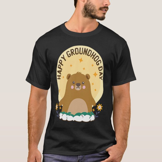 Camiseta My Favorite Holiday Ground Hog Sunshine Groundhog  (Anverso)