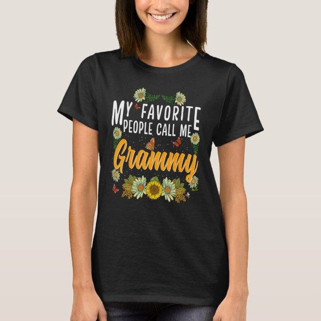 Camiseta My Favorite People Call Me Grammy Mothers Day (Anverso)