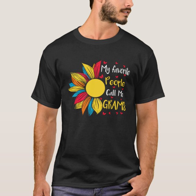 Camiseta My Favorite People Call Me Grams Xmas (Anverso)