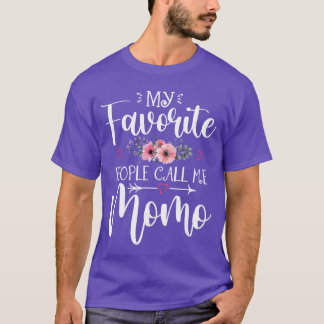 Camiseta My Favorite People Call Me Momo Funny Floral Mothe