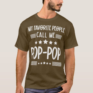 Camiseta My Favorite People Call Me PopPop Father's Day Chr