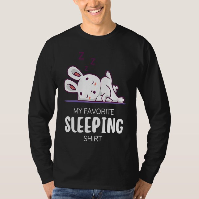 Camiseta My Favorite Sleeping  Animal Sleeping  Rabbit (Anverso)