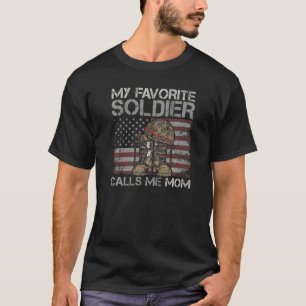 Camiseta My Favorite Soldier Proud Military Mom